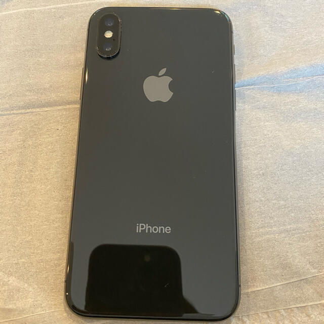 超美品　iPhone X 256g simフリー　１箇所訳ありスマートフォン/携帯電話