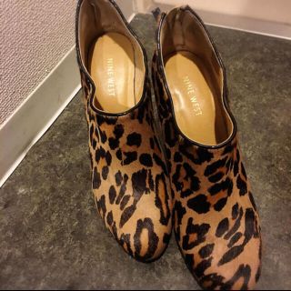 ナインウエスト(NINE WEST)のナイン ブーツ ナインウェスト nine ブーティー ショートブーツ ヒョウ柄(ブーティ)