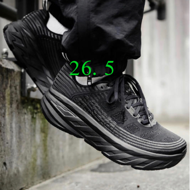 【新品未使用】HOKA ONEONE ボンダイ 6  ブラック 26.5cm