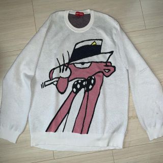 シュプリーム(Supreme)のＬ　Supreme シュプリームCotton Sweater ピンクパンサー(ニット/セーター)