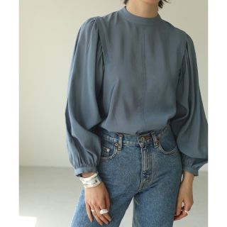 トゥデイフル(TODAYFUL)のGather Sleeve Blouse ギャザースリーブブラウス　スカイブルー(シャツ/ブラウス(長袖/七分))