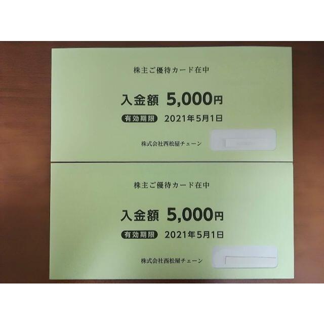 ５５％以上節約 【最新】西松屋 匿名配送 株主優待 - 10000円分 優待券