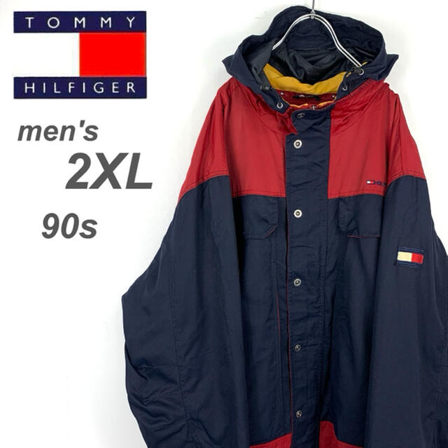 TOMMY HILFIGER - 【希少☆ビッグサイズ】トミーヒルフィガー ナイロンジャケット 裏地フリースの通販 by TF used