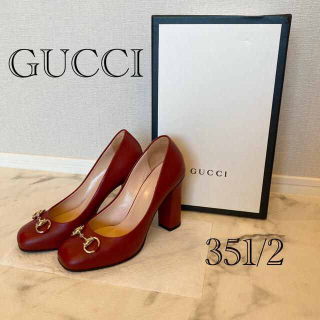 SALE♦︎ GUCCI ♦︎ パンプス 赤 351/2 22.5〜23 ciaociaoibiza.com