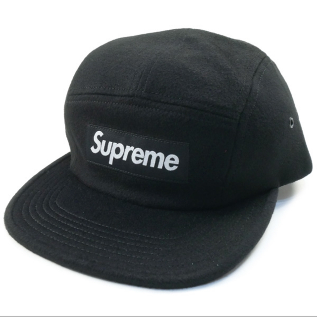 メンズsupreme cap シュプリーム　WOOL CAMP CAP BLACK