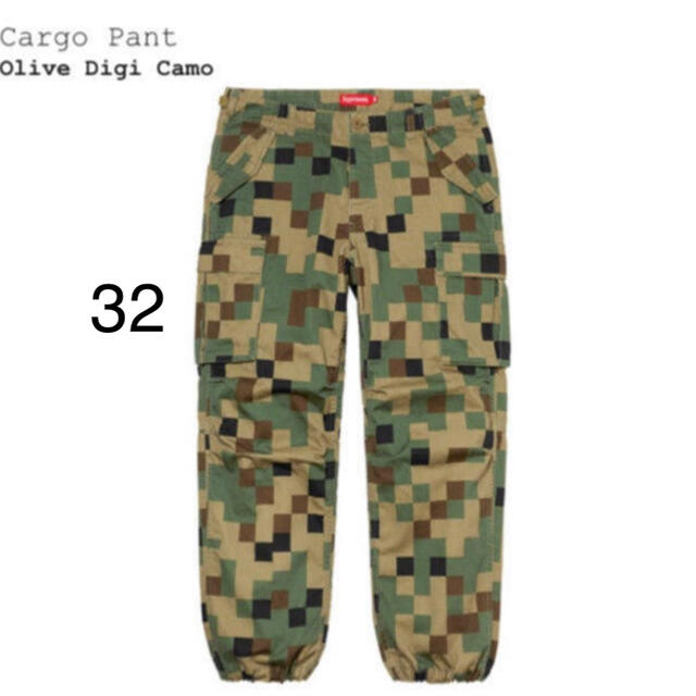 supreme cargo pants olive digi camo 32