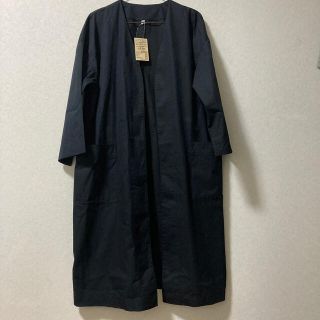 ムジルシリョウヒン(MUJI (無印良品))の♪新品♪ タグ付き ♪ 無印　撥水綿混　ロングカーディガン  コート　ジャケット(ロングコート)