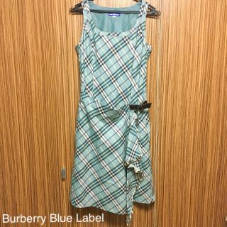 バーバリーブルーレーベル(BURBERRY BLUE LABEL)のBurberry blue labelノースリーブ　ワンピース(ひざ丈ワンピース)