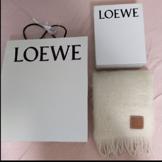 ロエベ(LOEWE)のkotokkk様【11/2限定箱等付】 LOEWE モヘア マフラー 白 新品(マフラー/ショール)