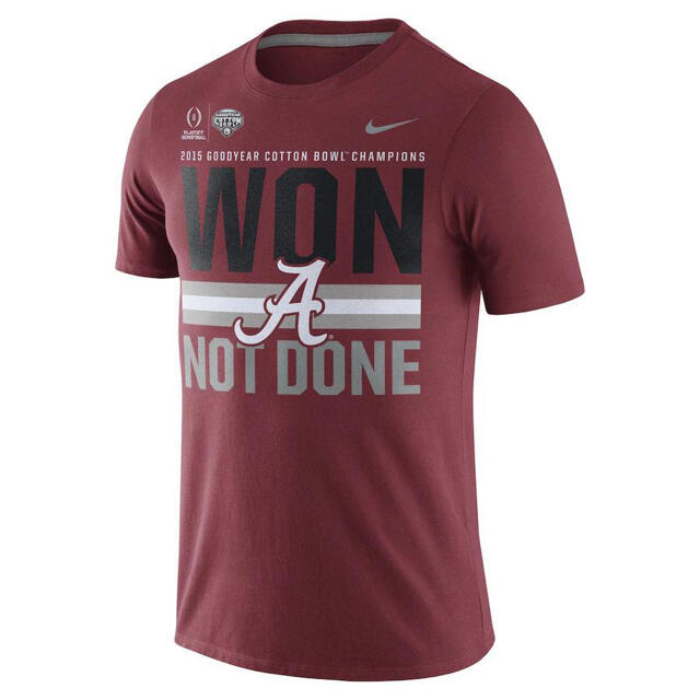 NIKE(ナイキ)のアメフト NIKE アラバマ大学 コットンボウル Tシャツ Mサイズ【新品】 スポーツ/アウトドアのスポーツ/アウトドア その他(アメリカンフットボール)の商品写真