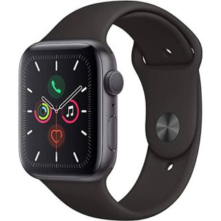 アップルウォッチ(Apple Watch)のapple watch series5 GPS  ４０mm（本革ベルト付）(腕時計(デジタル))