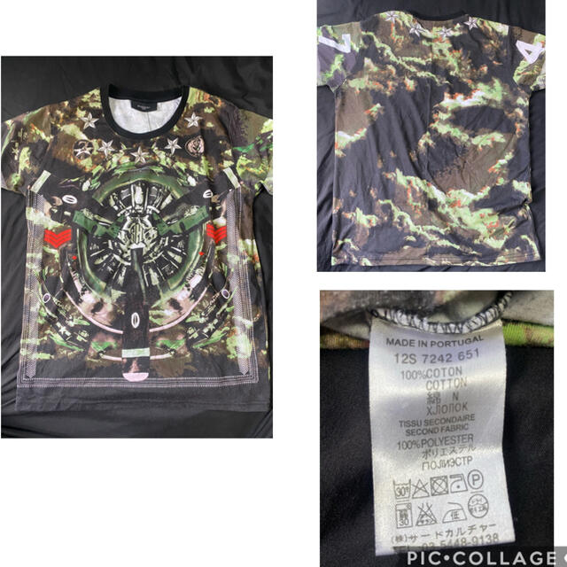 メンズジバンシー　GIVENCHY Tシャツ　メンズ　プロペラ　戦闘機　マーメイド