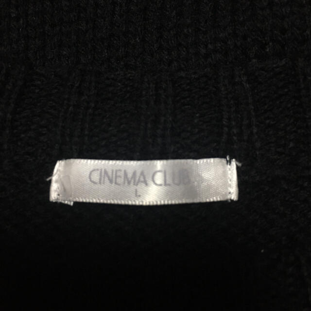 CINEMA CLUB(シネマクラブ)の黒 ニット レディースのトップス(ニット/セーター)の商品写真