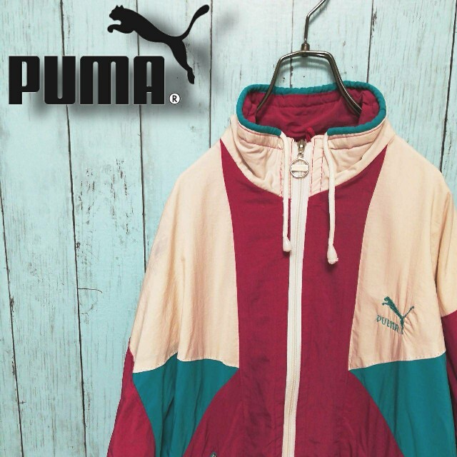 PUMA ナイロンジャケット ロゴ刺繍 90S 藤田ニコル 泉里香 高橋愛