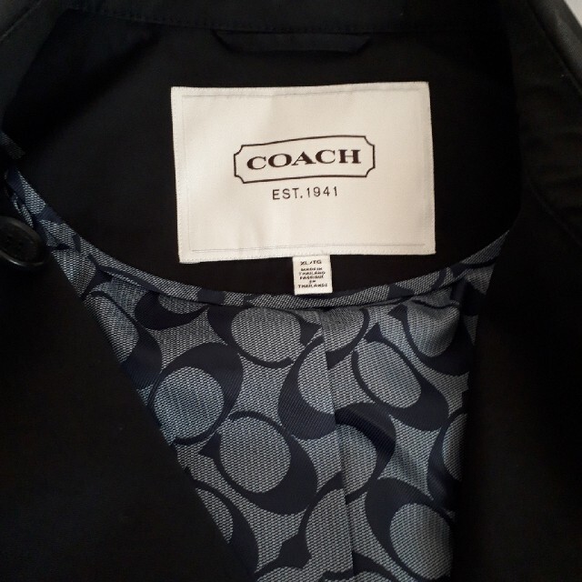 COACH(コーチ)のkencomcaさん専用　coach　トレンチコート　ブラック メンズのジャケット/アウター(トレンチコート)の商品写真