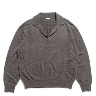 COMOLI - comoli コモリ 19aw カシミヤスキッパーニット グレー サイズ