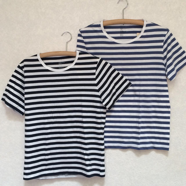 MUJI (無印良品)(ムジルシリョウヒン)の無印ボーダーTシャツ新品 メンズのトップス(Tシャツ/カットソー(半袖/袖なし))の商品写真