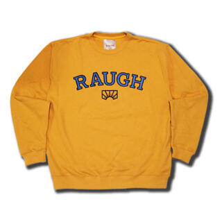 RAUGH トレーナー　Big Logo Sweat Shirt yellowメンズ