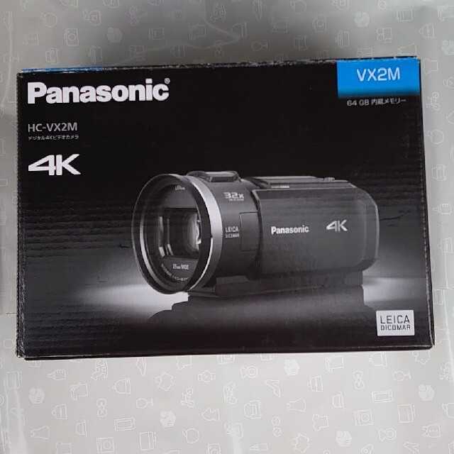 ★展示品/ほぼ新品★Panasonic 4Kビデオカメラ HC-VX2M-W