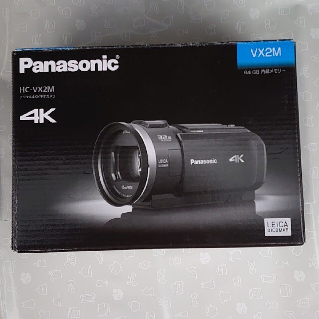 Panasonic HC-VX2M-W 4Kビデオカメラ