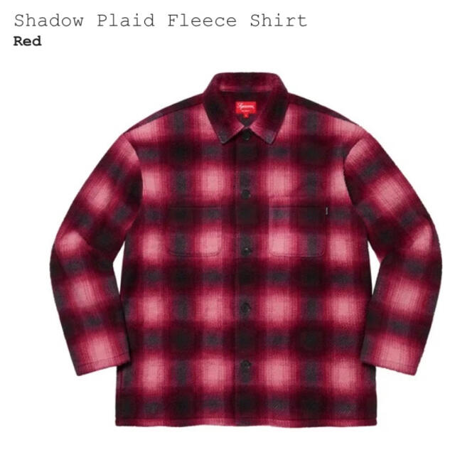Supreme Shadow Plaid Fleece Shirt Red M