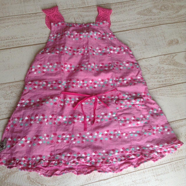 RAG MART(ラグマート)の花柄レースワンピース95 キッズ/ベビー/マタニティのキッズ服女の子用(90cm~)(ワンピース)の商品写真