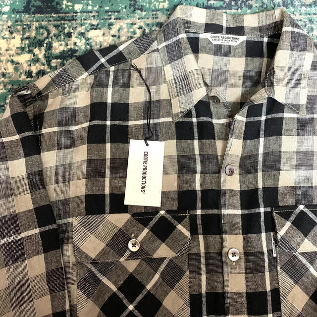 COOTIE Linen Check Work L/S Shirt Mサイズ - ブルゾン