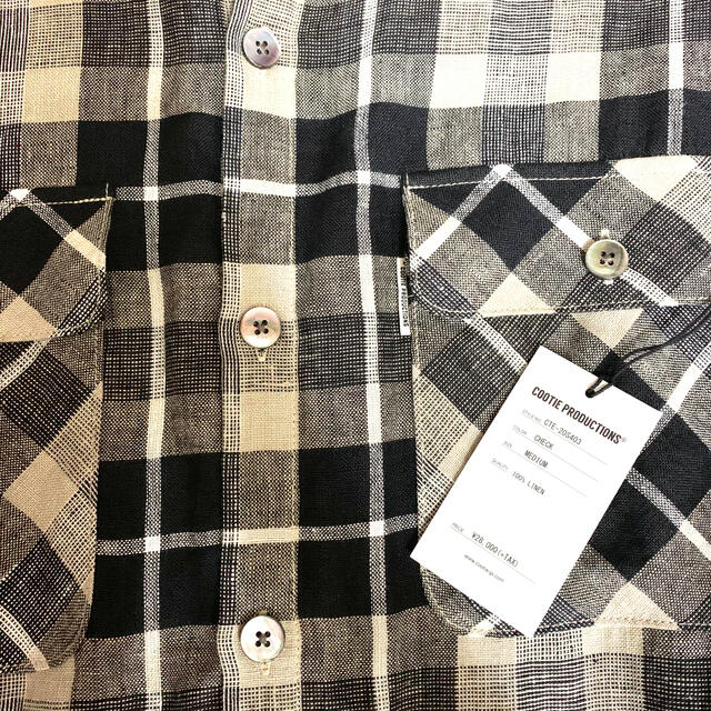 COOTIE Linen Check Work L/S Shirt Mサイズ - ブルゾン