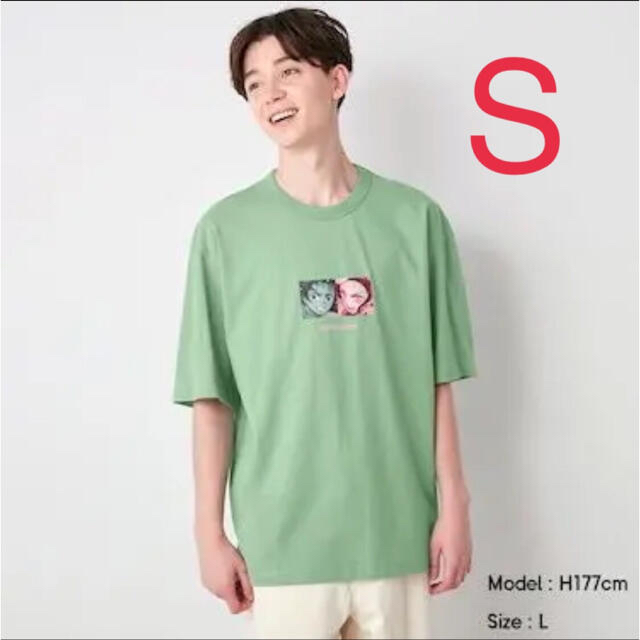 GU(ジーユー)の新品 未使用 ジーユー　鬼滅の刃　コラボ　Tシャツ 炭次郎 禰豆子  Sサイズ メンズのトップス(Tシャツ/カットソー(半袖/袖なし))の商品写真