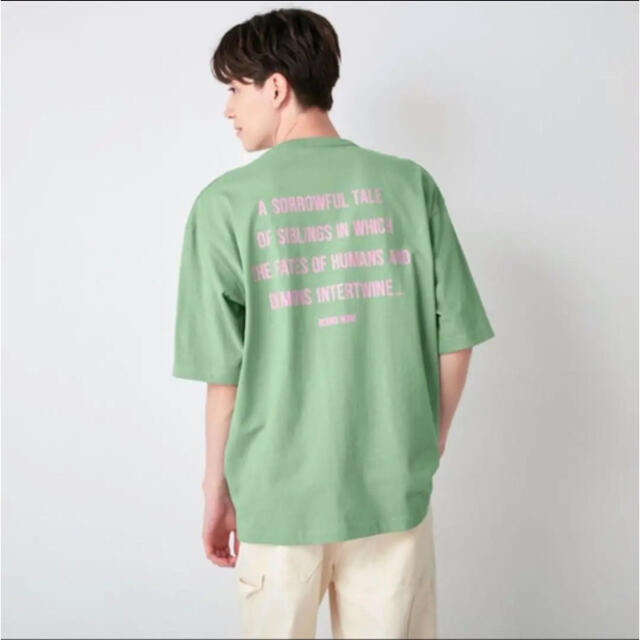 GU(ジーユー)の新品 未使用 ジーユー　鬼滅の刃　コラボ　Tシャツ 炭次郎 禰豆子  Sサイズ メンズのトップス(Tシャツ/カットソー(半袖/袖なし))の商品写真