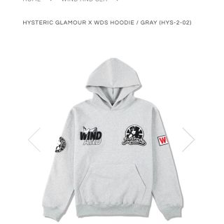 ヒステリックグラマー(HYSTERIC GLAMOUR)のhg様専用 HYSTERIC GLAMOUR WDS HOODIE グレーM(パーカー)