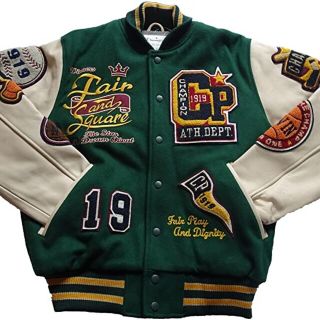 Champion - Champion U.S.A. スタジアムジャケットダークグリーン限定