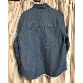 シュプリーム(Supreme)のSupreme Sherpa Lined Denim Shirt  サイズM(Gジャン/デニムジャケット)