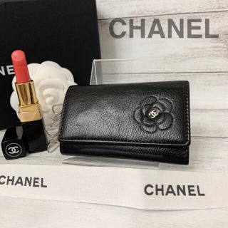 CHANEL シャネル　カメリア　6連　キーケース