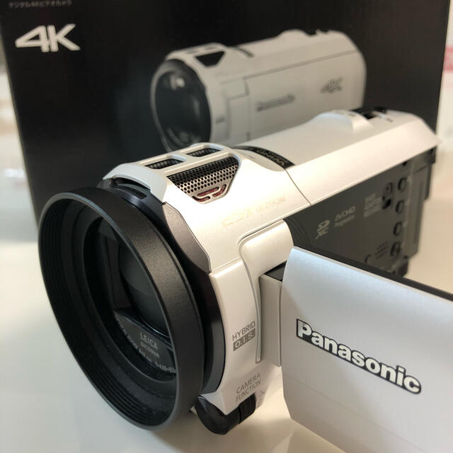 値下げ中!!Panasonic 4K ビデオカメラ ホワイト