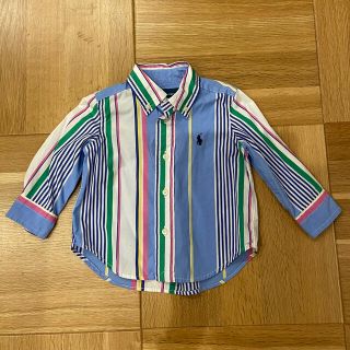 ラルフローレン(Ralph Lauren)のラルフローレン　ストライプ シャツ　9M  72㎝(シャツ/カットソー)