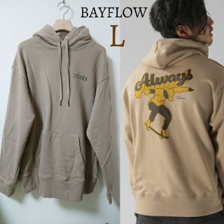 ベイフロー(BAYFLOW)の美品 ベイフロー BAYFLOW ポーザー ロゴ スウェット パーカー トップス(パーカー)