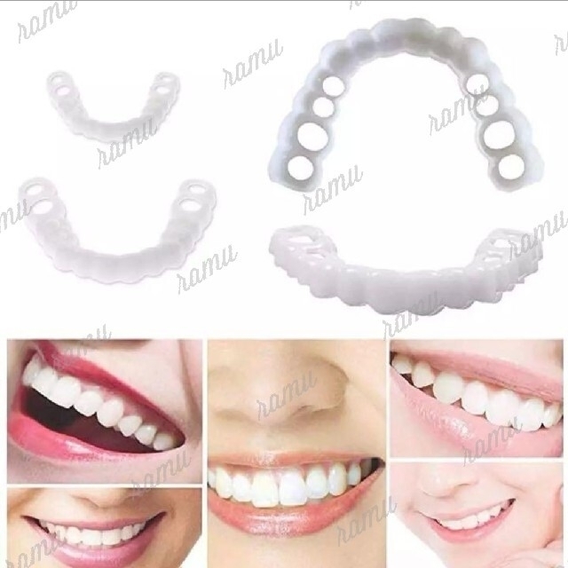 歯のアクセサリーウィッグ 上・下顎歯セット×1 コスメ/美容のオーラルケア(口臭防止/エチケット用品)の商品写真