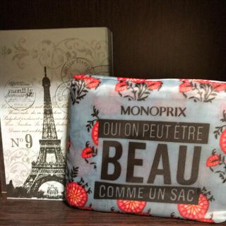 モノプリ　MONOPRIX エコバッグお花(エコバッグ)