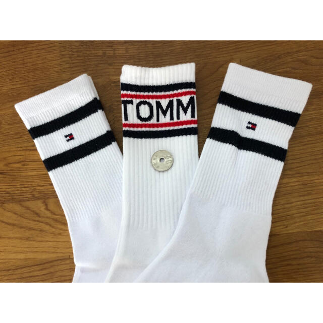 TOMMY HILFIGER(トミーヒルフィガー)の新品トミーヒルフィガーTOMMY HILFIGERレディースソックス3足セット レディースのレッグウェア(ソックス)の商品写真