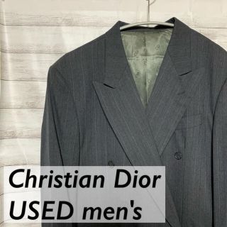 クリスチャンディオール(Christian Dior)のクリスチャンディオール　ジャケット　古着　ビンテージ　メンズ　テーラード　スーツ(テーラードジャケット)