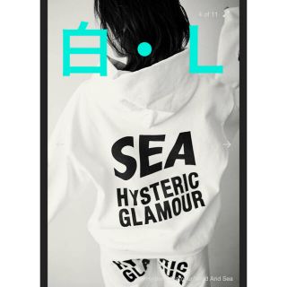 ヒステリックグラマー(HYSTERIC GLAMOUR)のHYSTERIC GLAMOUR × WIND AND SEA HOODIE L(パーカー)