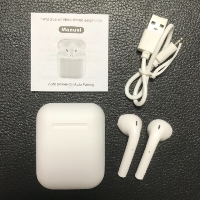 iPhone(アイフォーン)のワイヤレスイヤホン iPhone イヤホン Bluetooth i12 スマホ/家電/カメラのオーディオ機器(ヘッドフォン/イヤフォン)の商品写真