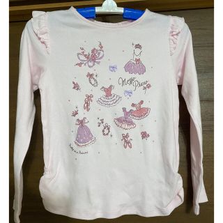 メゾピアノ(mezzo piano)のメゾピアノ  長袖　Tシャツ　ピンク　女の子　140(Tシャツ/カットソー)