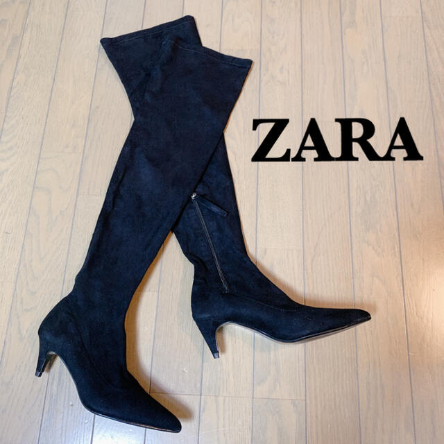 ZARA(ザラ)のZARA ザラ ニーハイブーツ ロングブーツ 36 レディースの靴/シューズ(ブーツ)の商品写真