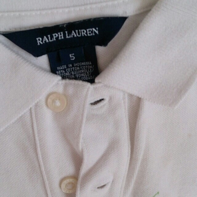 POLO RALPH LAUREN(ポロラルフローレン)のラルフ・ローレン キッズポロシャツ110 キッズ/ベビー/マタニティのキッズ服男の子用(90cm~)(Tシャツ/カットソー)の商品写真