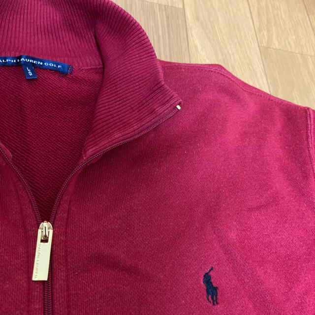 POLO RALPH LAUREN(ポロラルフローレン)のジップアップ　レッド レディースのトップス(パーカー)の商品写真