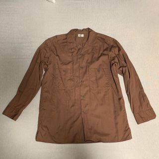 ユニクロ(UNIQLO)の出井様専用　UNIQLO U 【良品】シャツ ブラウン L(シャツ)