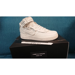 ナイキ(NIKE)の[26.5,US8.5]Nike CDG AirForce1 Mid White(スニーカー)