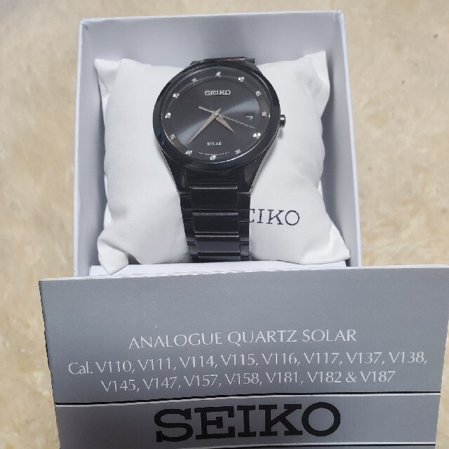 SEIKO(セイコー)の【SEIKO】ソーラー腕時計(ダイヤ）美品 メンズの時計(腕時計(アナログ))の商品写真